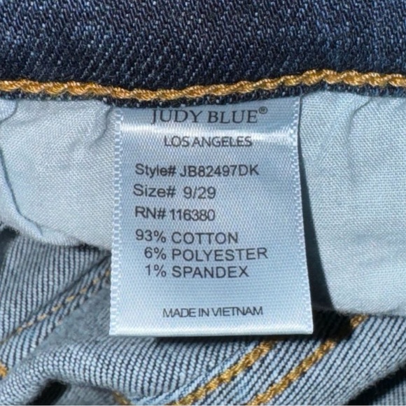 Judy Blue Everyone's Favorite High Rise Wide Leg Jeans Distressed Size 9/29 - Picture 9 of 9